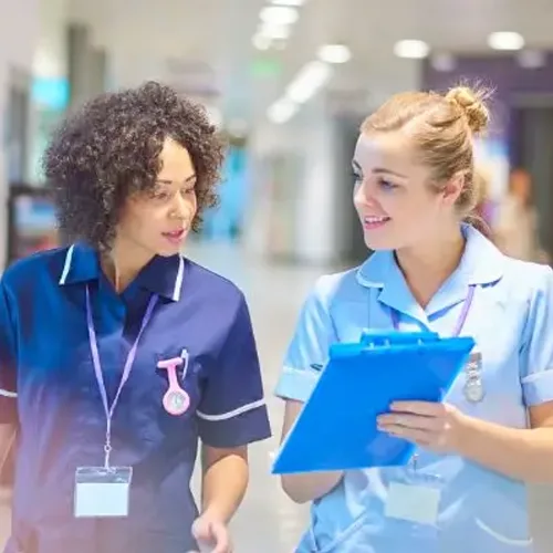 Two full-time nurses.